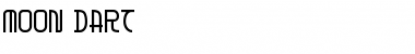 Moon Dart Regular Font Title Preview