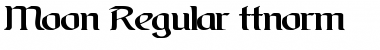 Moon Regular Font Title Preview