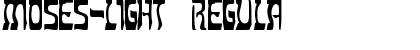 Moses-Light Regular Font Title Preview