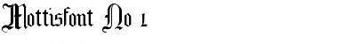 MottisfontNo1 Regular Font Title Preview