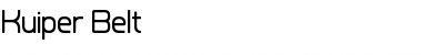 Kuiper Belt Regular Font Title Preview