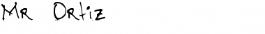 Mr. Ortiz Regular Font Title Preview