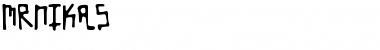 Mrnikas Regular Font Title Preview