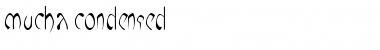 Mucha Condensed Font Title Preview