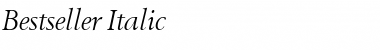 Bestseller Italic Font Title Preview