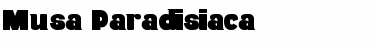 Musa Paradisiaca Font Title Preview