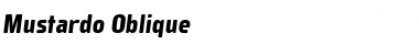 Mustardo Oblique Font Title Preview