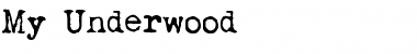 My Underwood Regular Font Title Preview