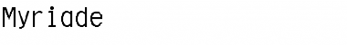 Myriade Regular Font Title Preview