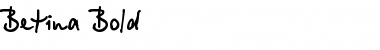 Betina Bold Font Title Preview