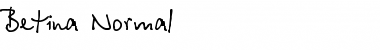 Betina Normal Cyrillic Font Title Preview