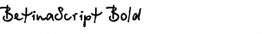 BetinaScript Bold Font Title Preview