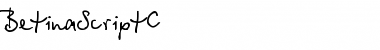 BetinaScriptC Regular Font Title Preview