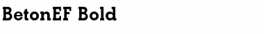 BetonEF Regular Font Title Preview
