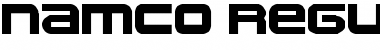 namco regular Regular Font Title Preview