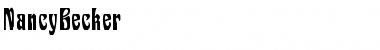NancyBecker Regular Font Title Preview