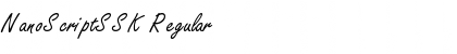 NanoScriptSSK Regular Font Title Preview