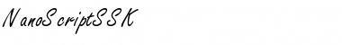 NanoScriptSSK Regular Font Title Preview
