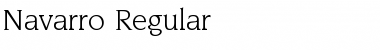 Navarro Regular Font Title Preview
