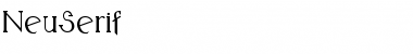 NeuSerif Normal Font Title Preview