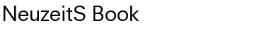 NeuzeitS-Book Book Font Title Preview