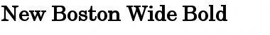 New Boston Wide Bold Font Title Preview