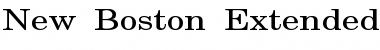 New Boston-Extended Normal Font Title Preview