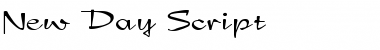 New Day Script Font Title Preview