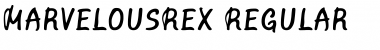 Marvelous Rex Regular Regular Font Title Preview