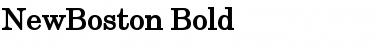 NewBoston Bold Font Title Preview