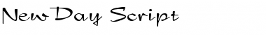NewDay Script Font Title Preview