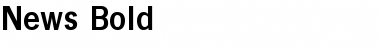 News Bold Font Title Preview