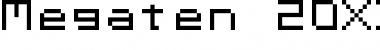 Megaten 20XX Regular Font Title Preview
