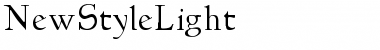 NewStyleLight Light Font Title Preview