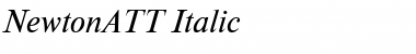 NewtonATT Italic Font Title Preview