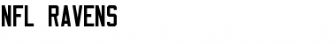 NFL Ravens Regular Font Title Preview