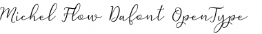 Michel Flow Regular Font Title Preview