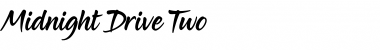 Midnight Drive Two Font Title Preview