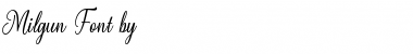 Milgun Regular Font Title Preview