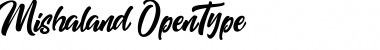 Mishaland Regular Font Title Preview