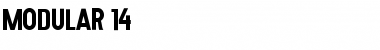 MODULAR 14 Font Title Preview