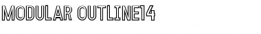 MODULAR Outline 14 Font Title Preview