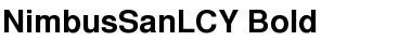 NimbusSanLCY Bold Font Title Preview