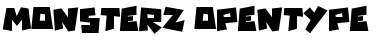 Monsterz Regular Font Title Preview