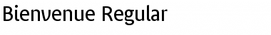 Bienvenue Regular Font Title Preview