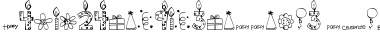 MTF Birthday Bash Doodles Regular Font Title Preview