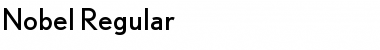 Nobel Regular Font Title Preview