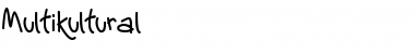 multikultural Regular Font Title Preview