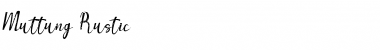 Muttung - Rustic Regular Font Title Preview