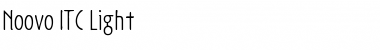 Noovo ITC Light Font Title Preview